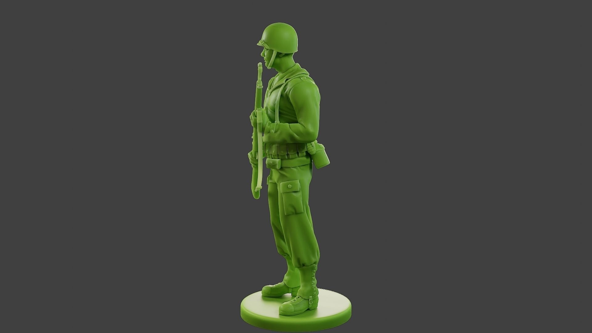 American soldier ww2 StandGuard A1 3D print model_3