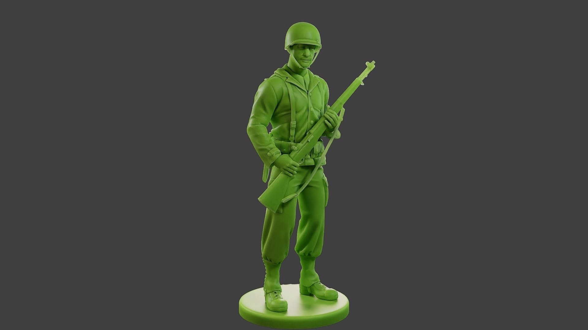 American soldier ww2 StandGuard A1 3D print model_10