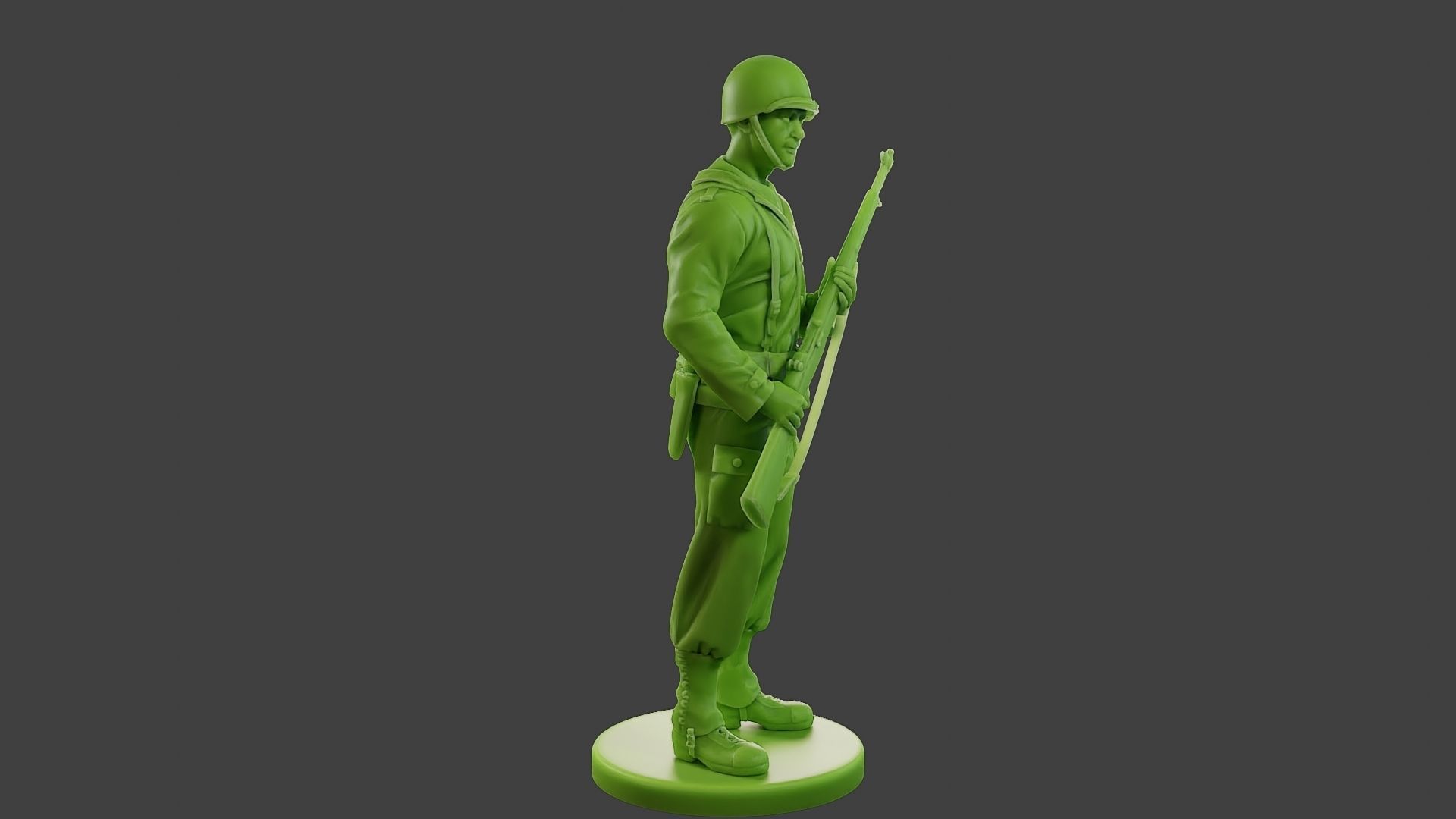 American soldier ww2 StandGuard A1 3D print model_9