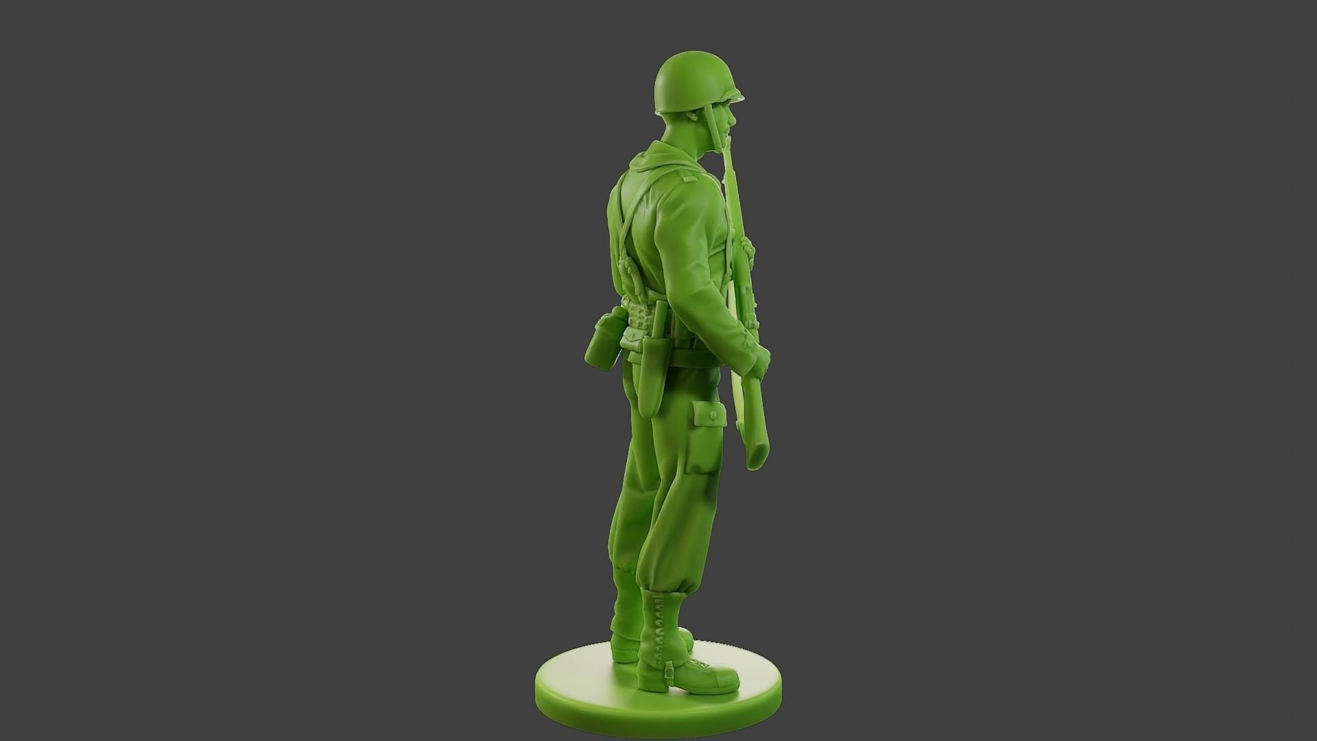 American soldier ww2 StandGuard A1 3D print model_8