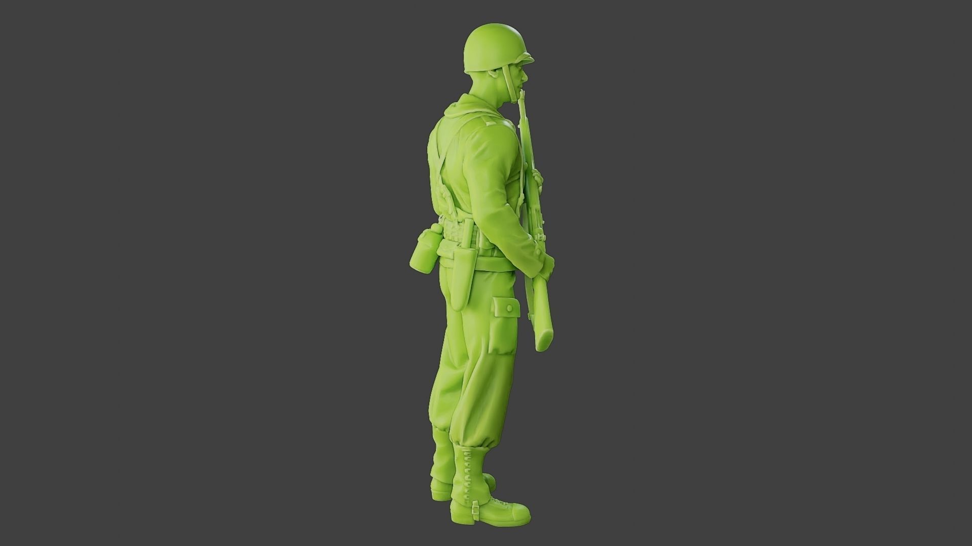 American soldier ww2 StandGuard A1 3D print model_31