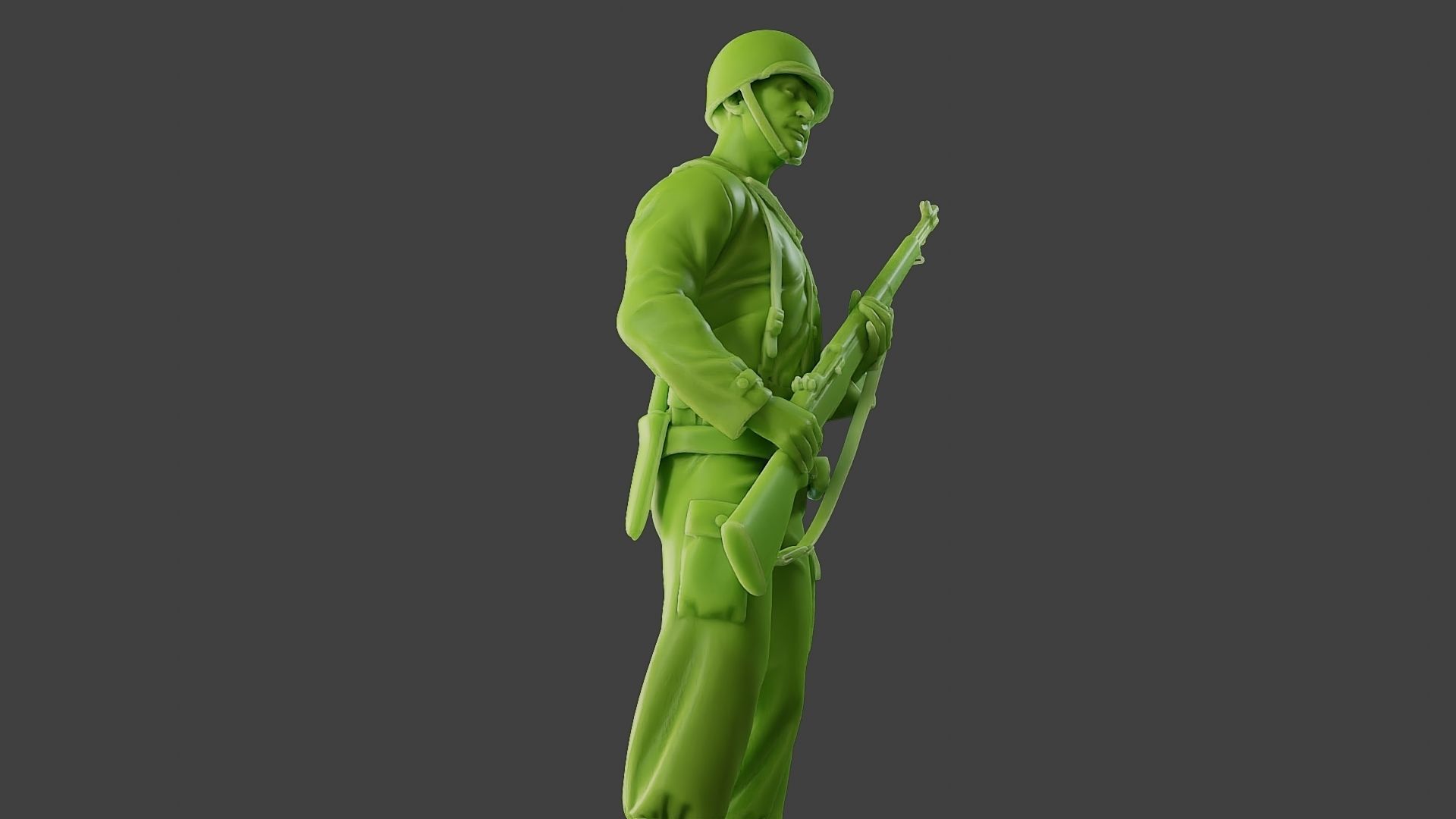 American soldier ww2 StandGuard A1 3D print model_29