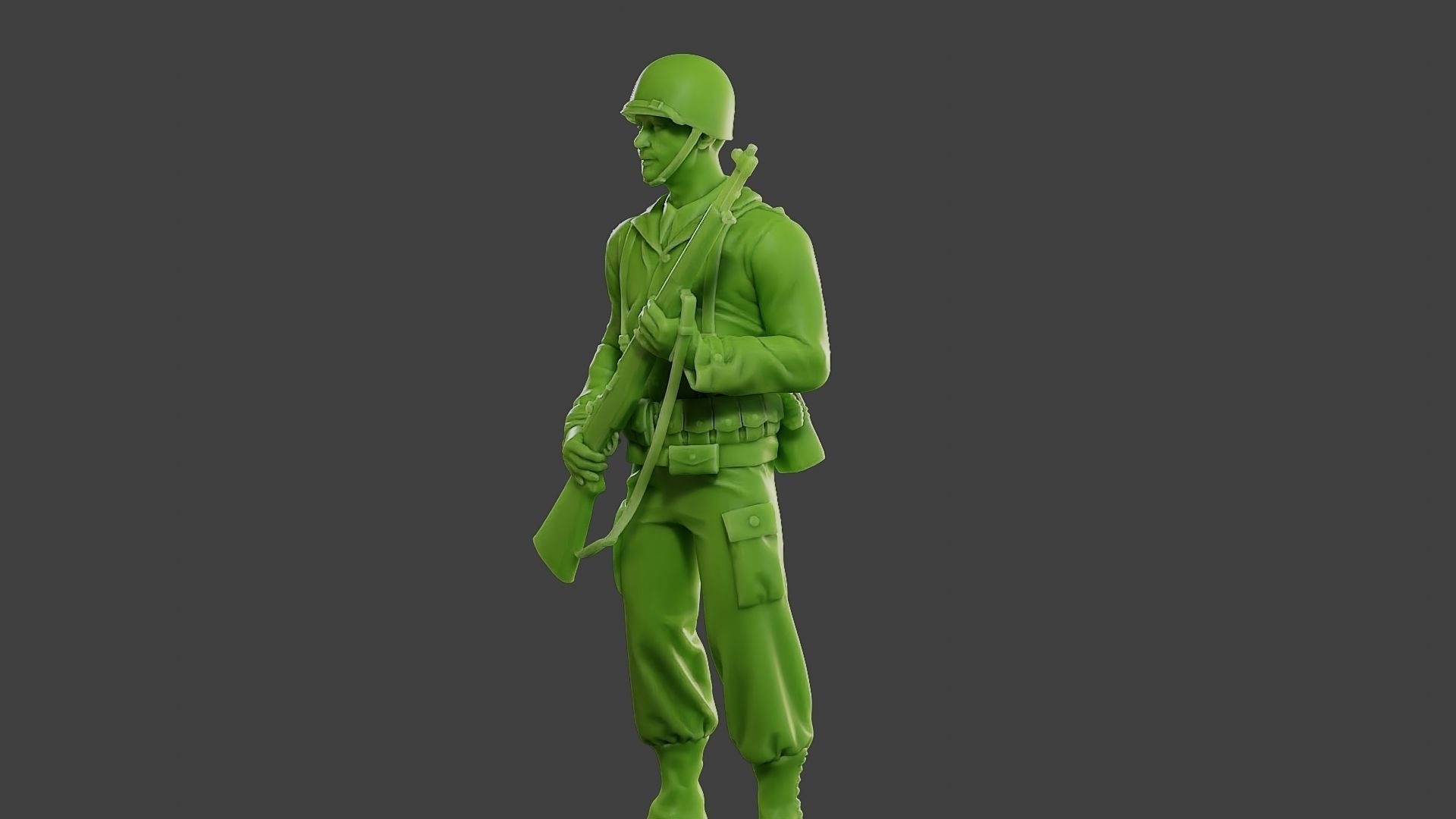American soldier ww2 StandGuard A1 3D print model_27