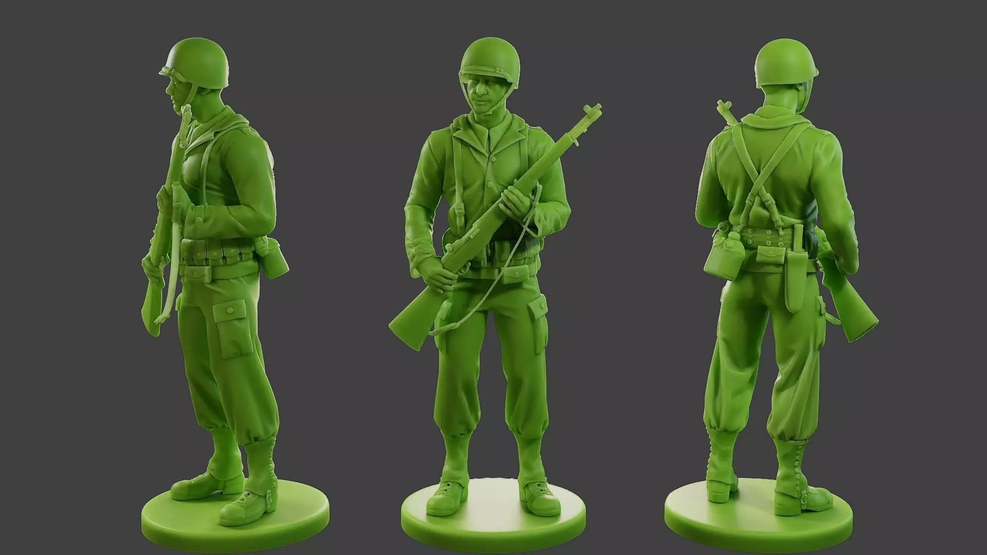 American soldier ww2 StandGuard A1 3D print model_0