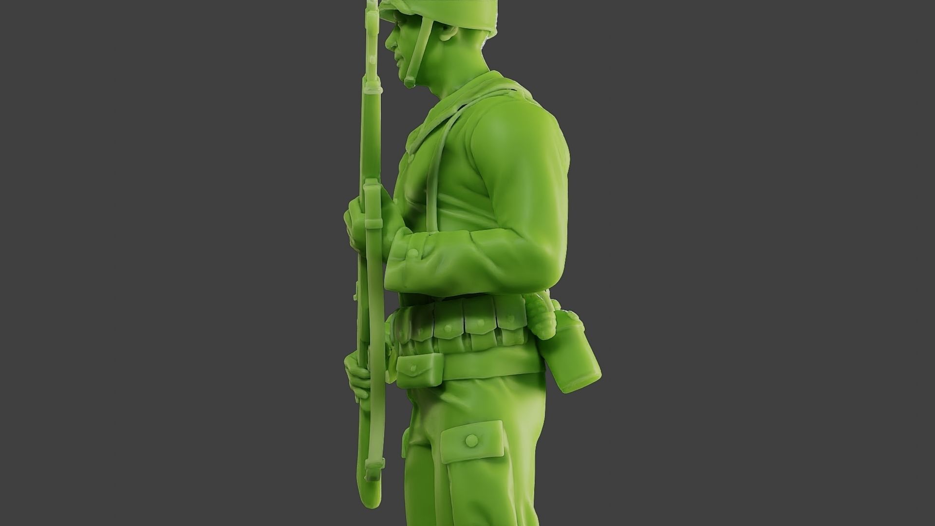 American soldier ww2 StandGuard A1 3D print model_17