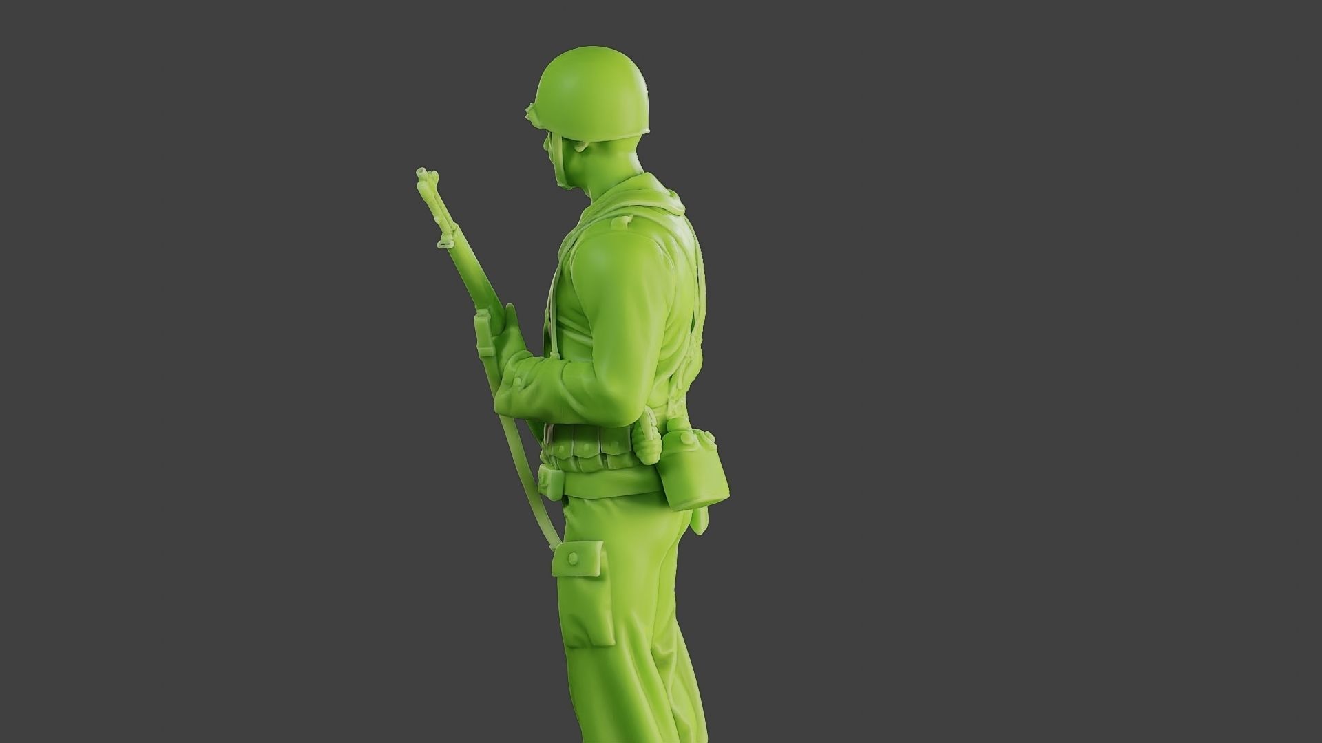 American soldier ww2 StandGuard A1 3D print model_26