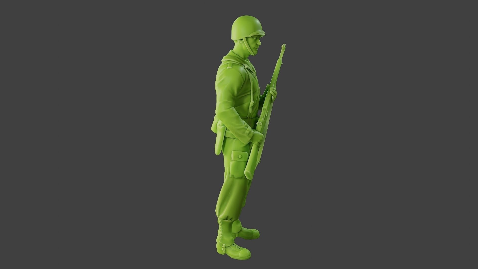 American soldier ww2 StandGuard A1 3D print model_30