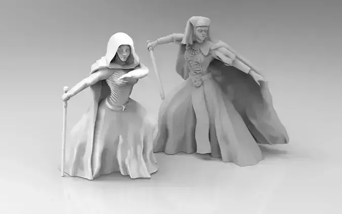Female Mystical Knight Bundle 3D print model