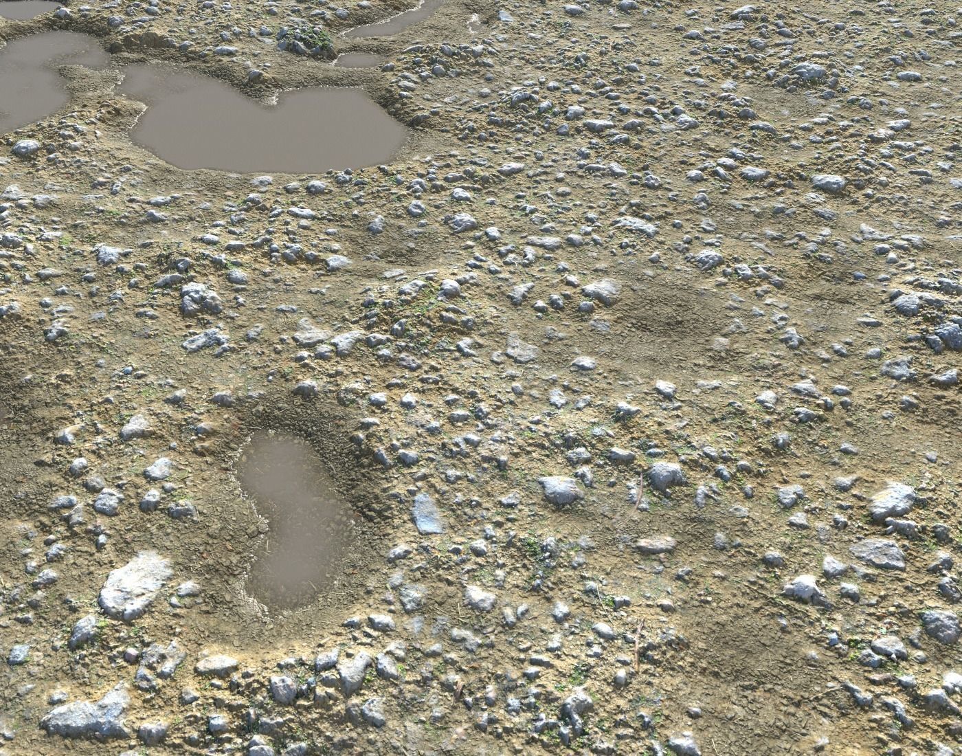 Rocky terrain with puddles 2 PBR Texture_6