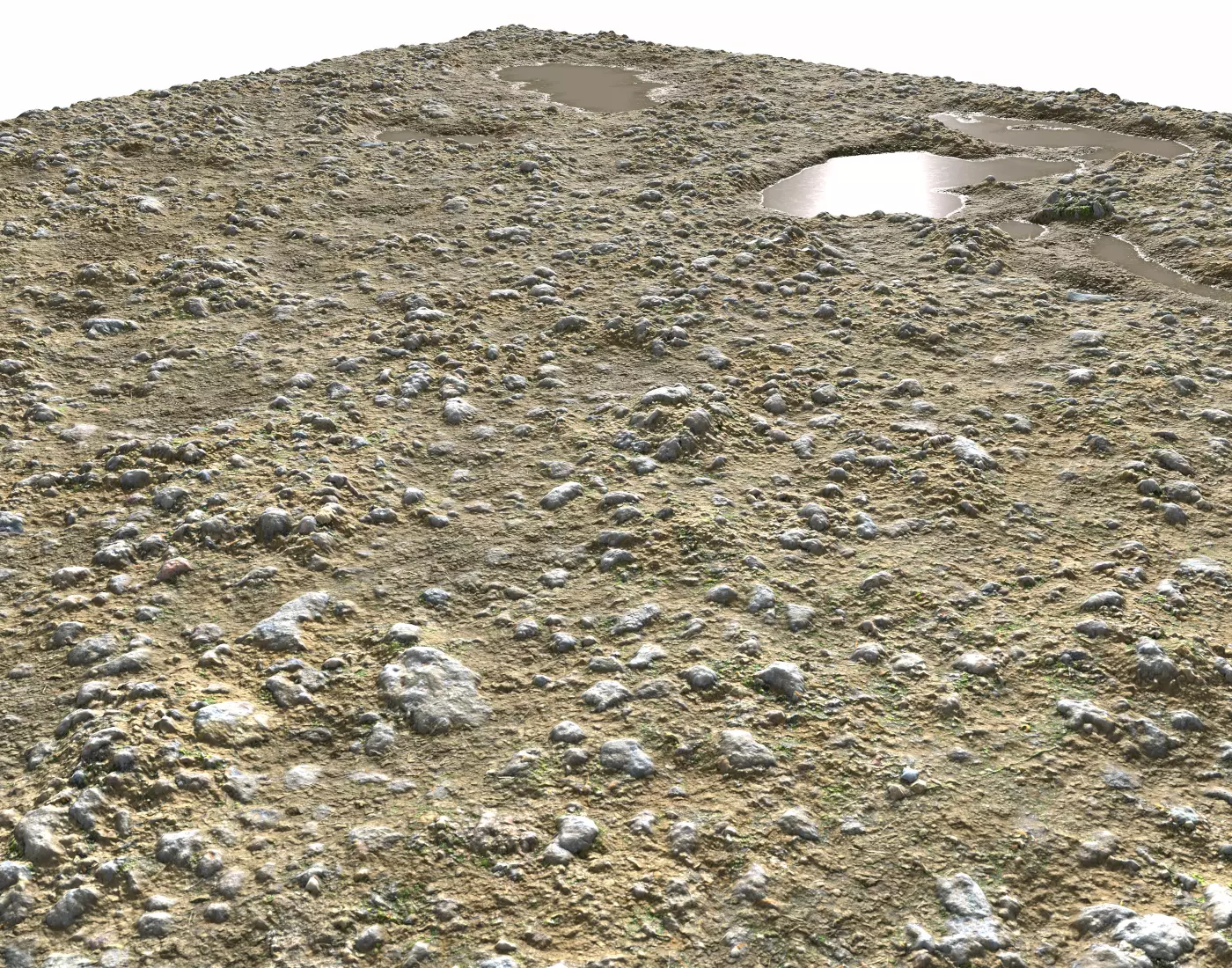 Rocky terrain with puddles 2 PBR Texture_0