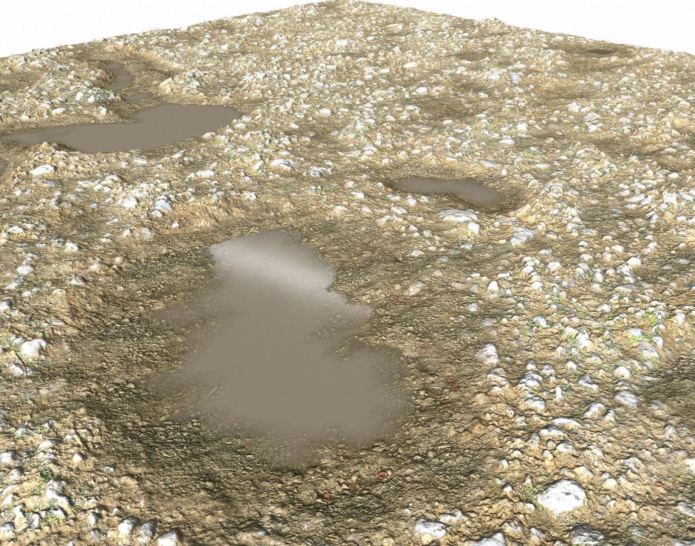 Rocky terrain with puddles 2 PBR Texture_3