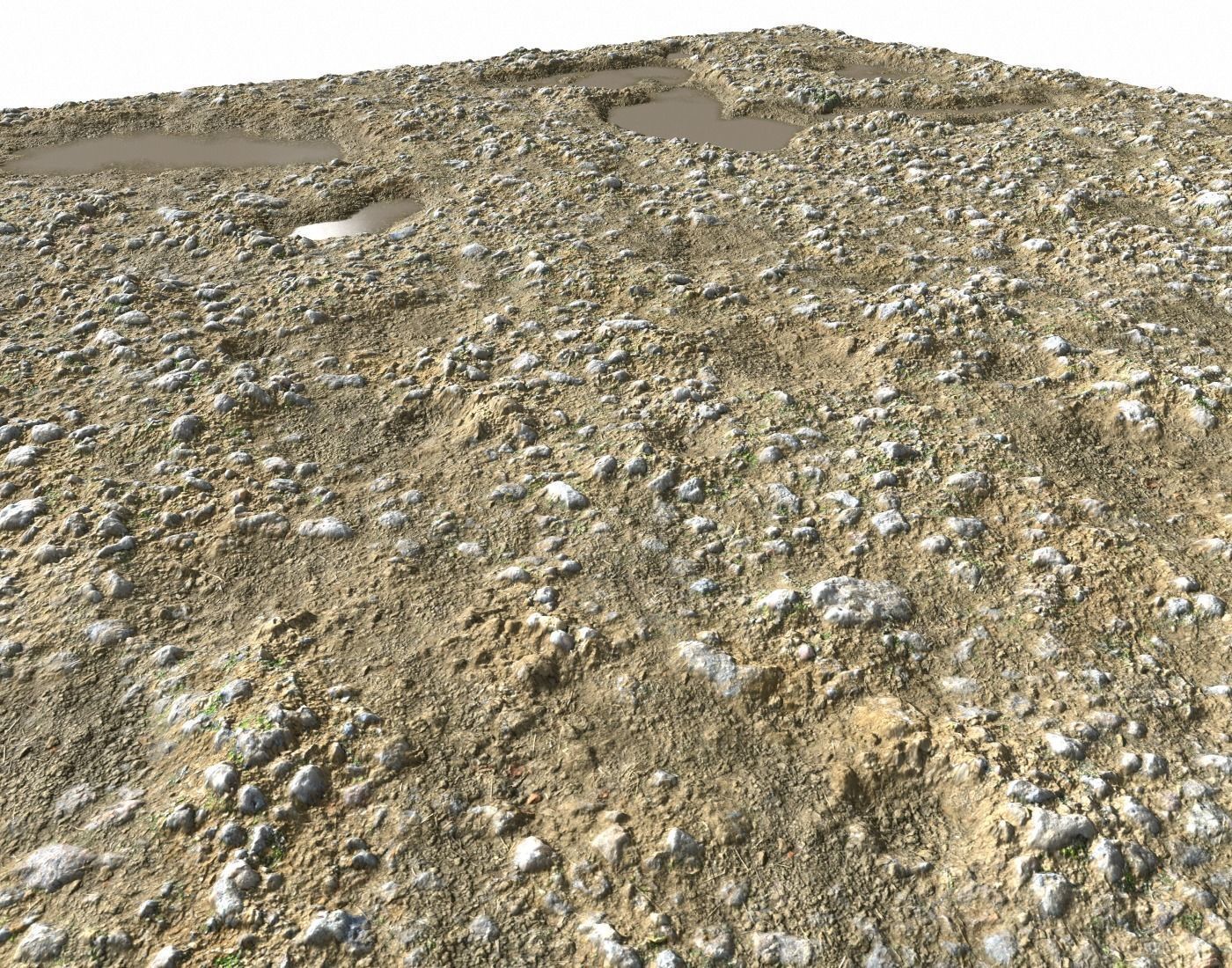 Rocky terrain with puddles 2 PBR Texture_2