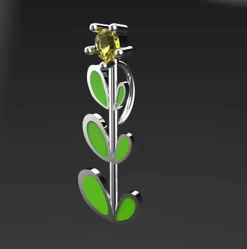 flower pendant 3D print model