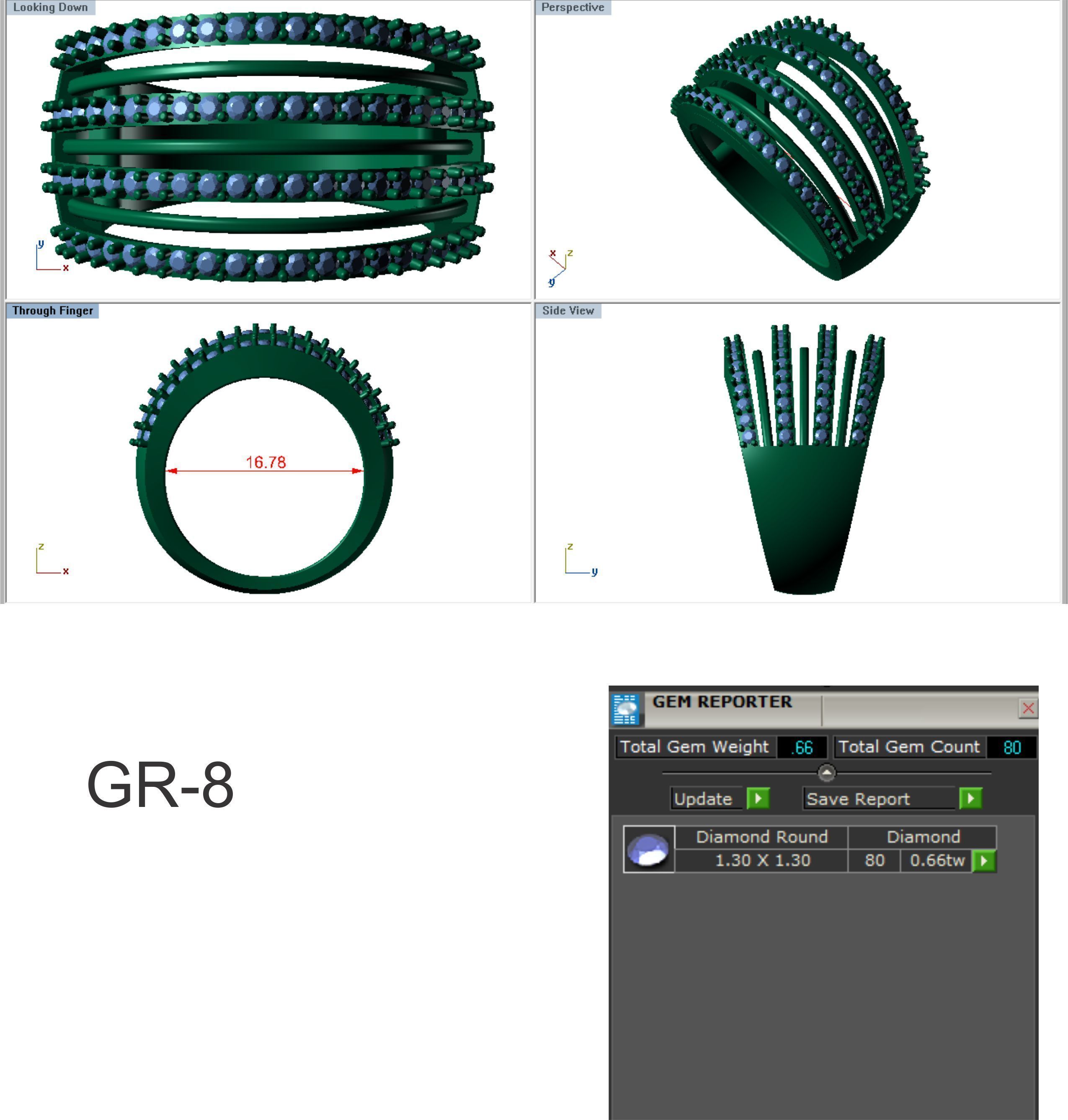 Women ring 3dm stl render detail 3D print model 3D print model_12