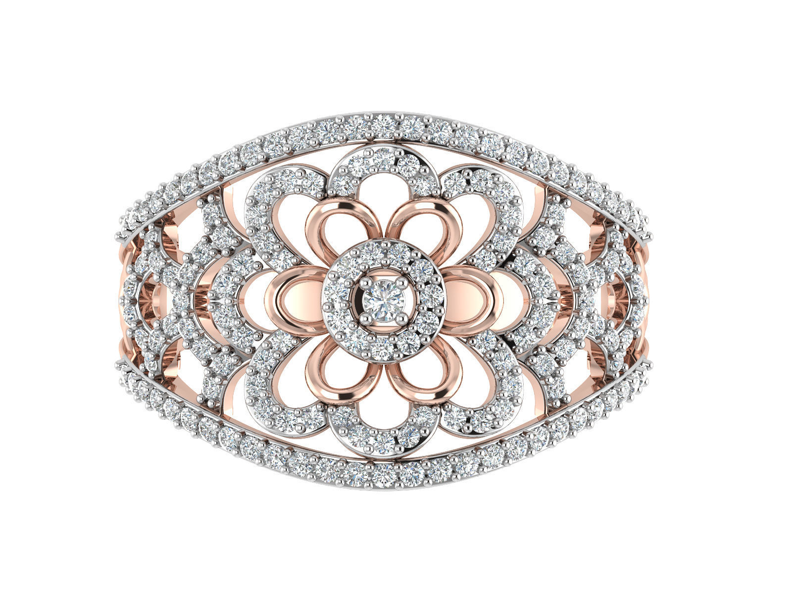 Women ring 3dm stl render detail 3D print model 3D print model_8