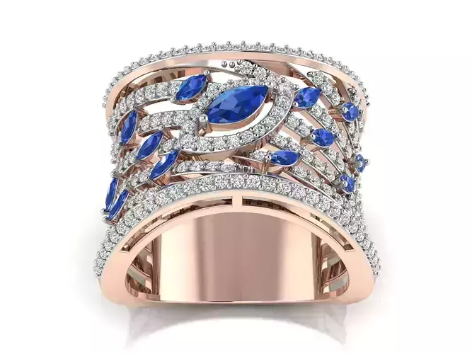 Women ring 3dm stl render detail 3D print model 3D print model