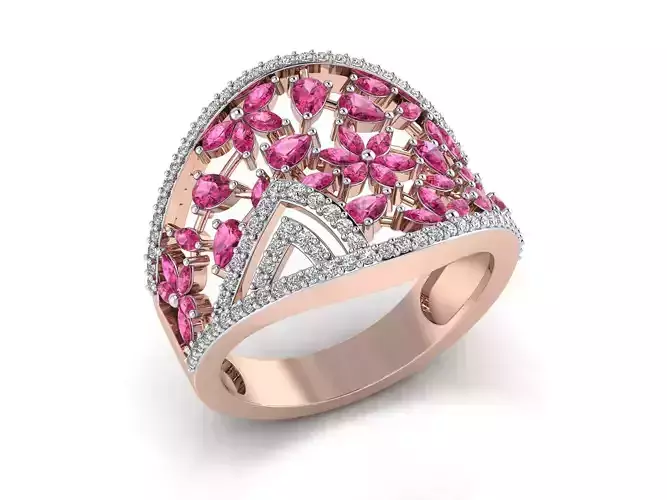 Women ring 3dm stl render detail 3D print model 3D print model
