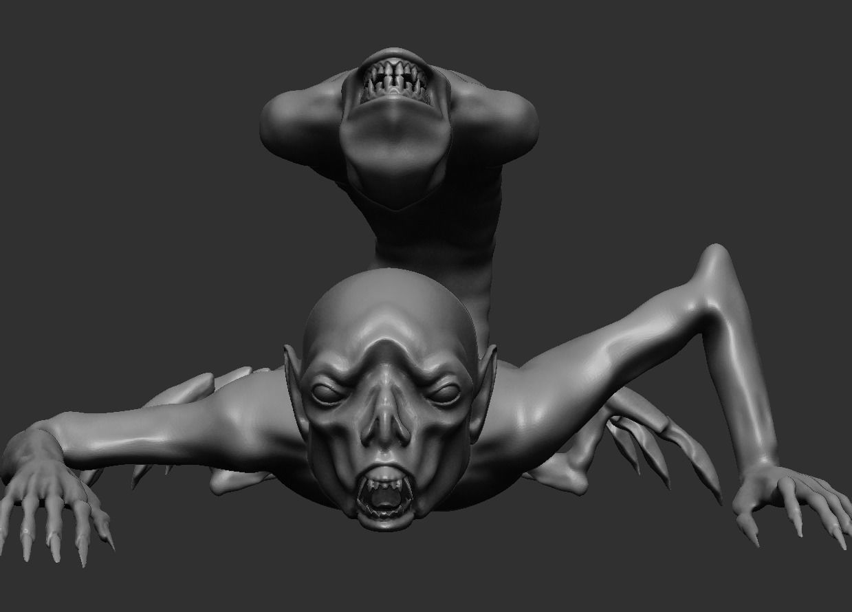 Scorpid human - 3D Print Concept Free 3D print model_1