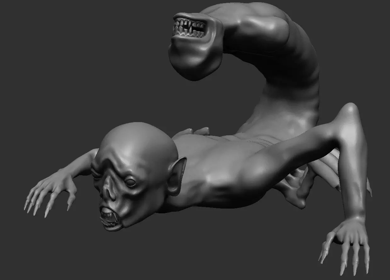 Scorpid human - 3D Print Concept Free 3D print model_0