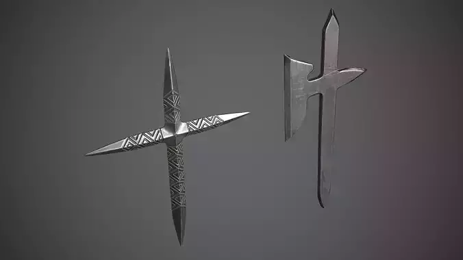Cross and Herbat Free low-poly 3D model
