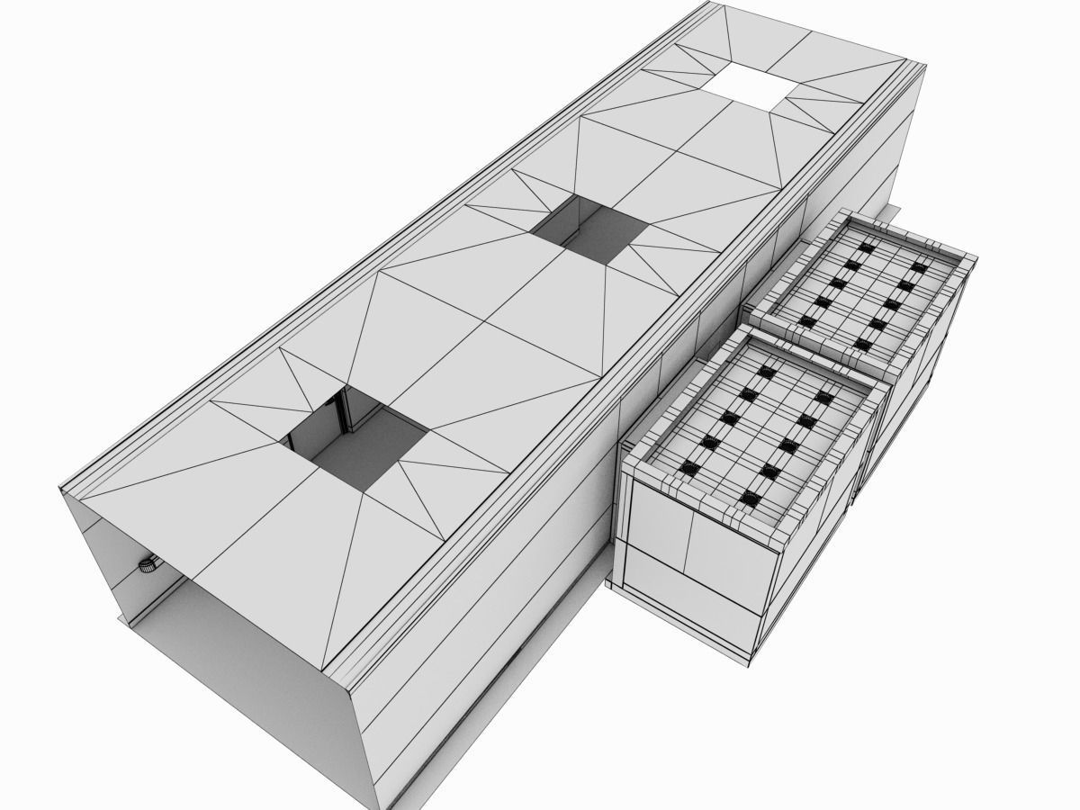 Elevator Lobby Scene MAYA 3D model_13