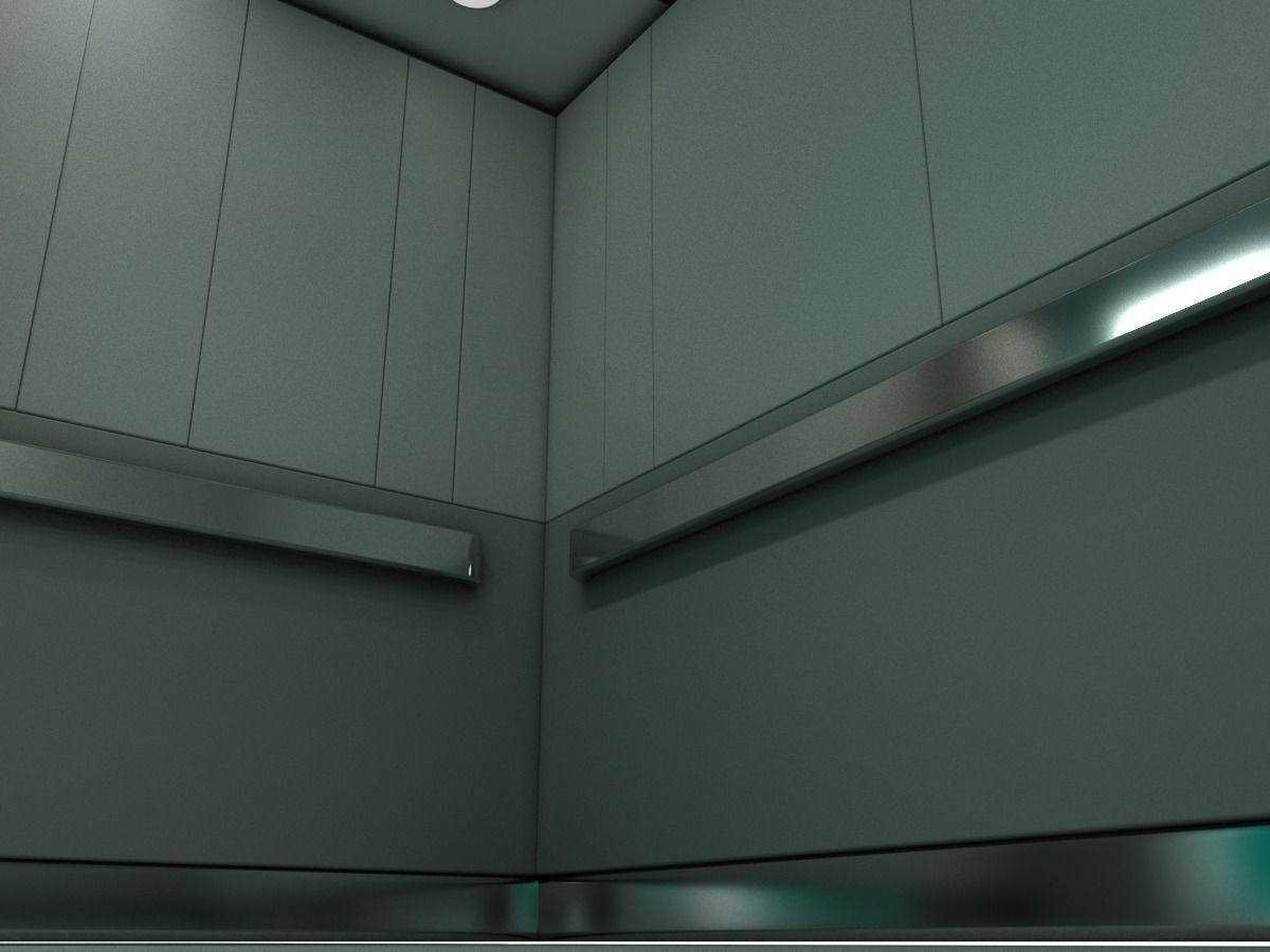 Elevator Lobby Scene MAYA 3D model_8