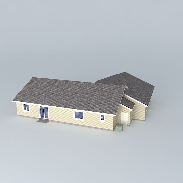 Tract House Free 3D model_1
