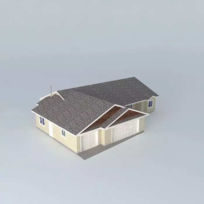 Tract House Free 3D model_0
