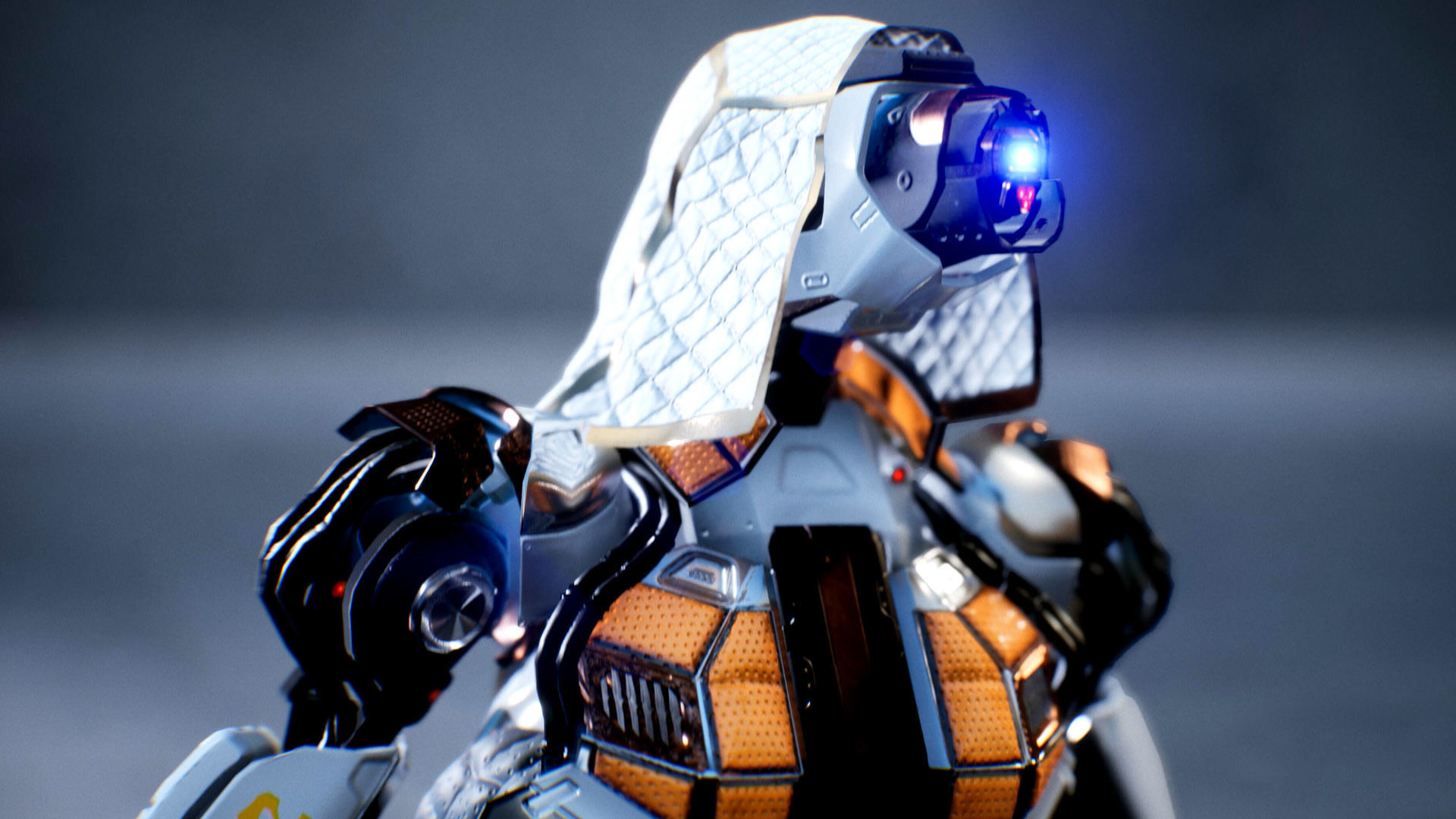 Sci-fi Robot Low-poly 3D model_2