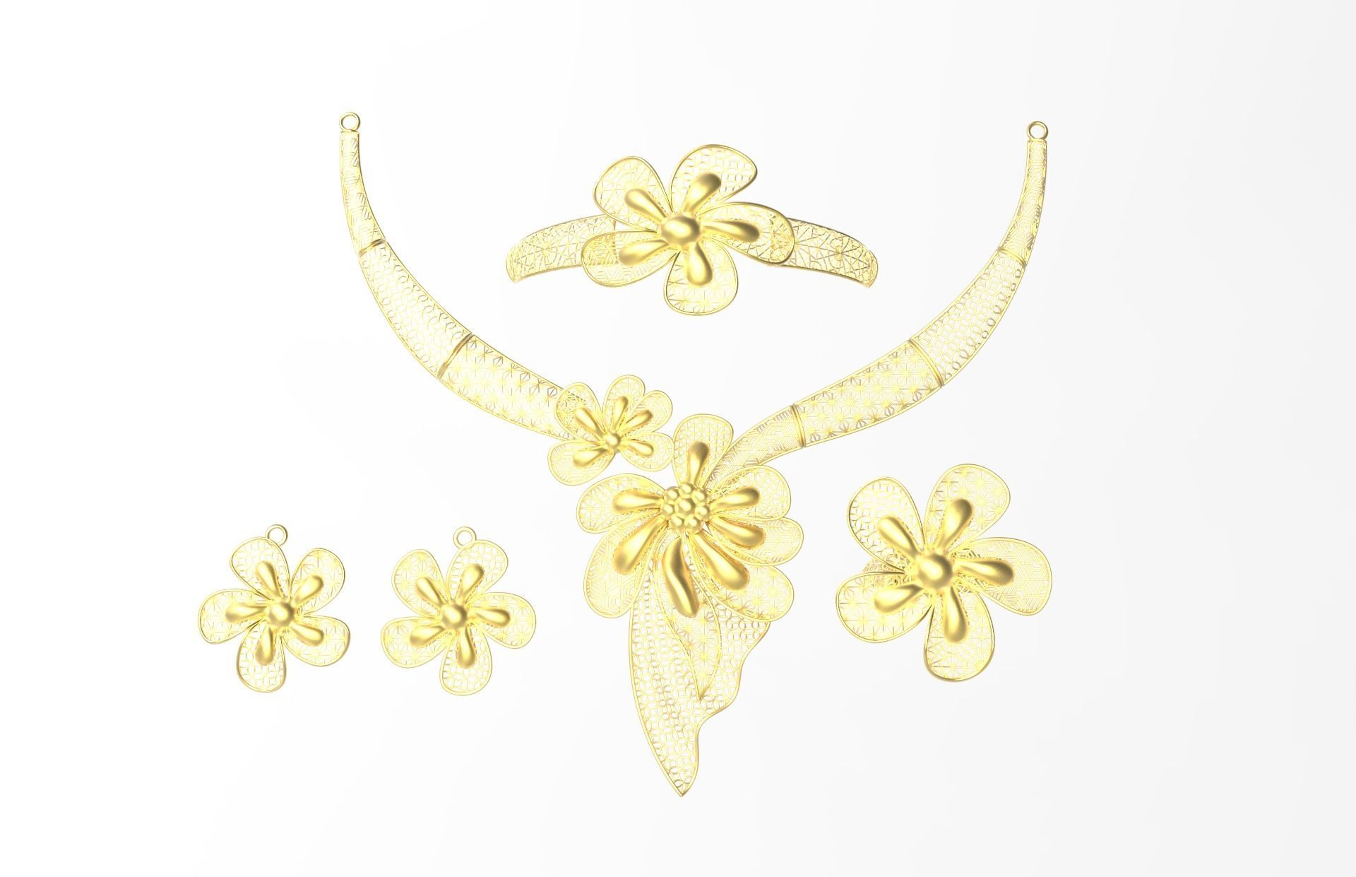fusion set jewelry 3D print model_1