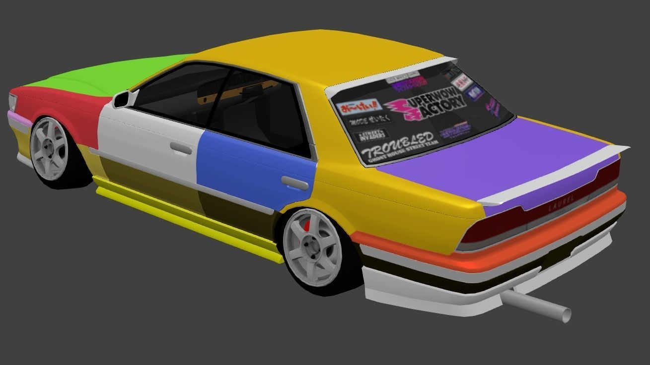 1990 Nissan Laurel 3D model_1
