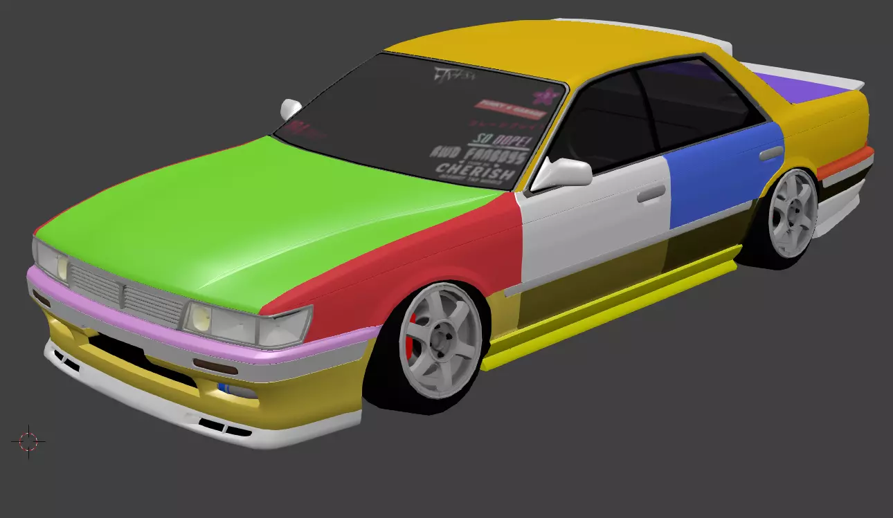 1990 Nissan Laurel 3D model_0