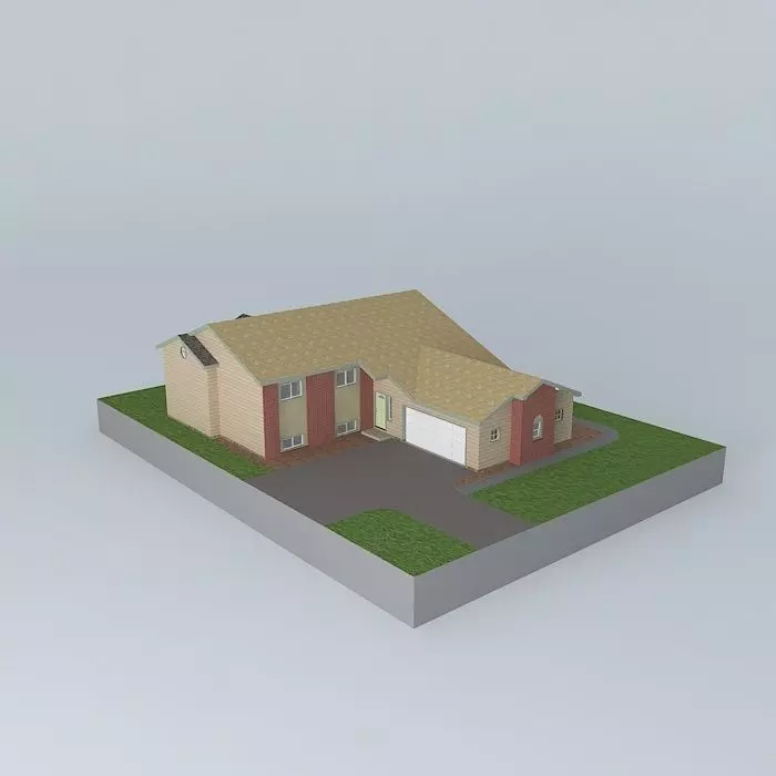 Split Entry House Free 3D model