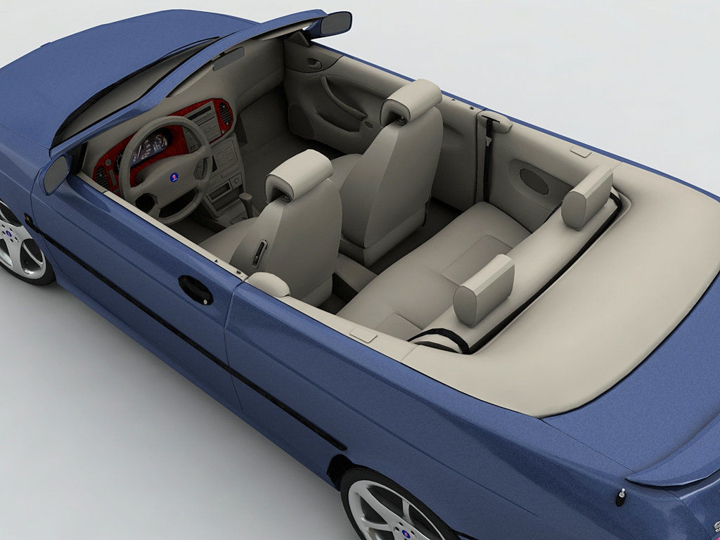 2000 SAAB 9-3 Convertible 3D model_2