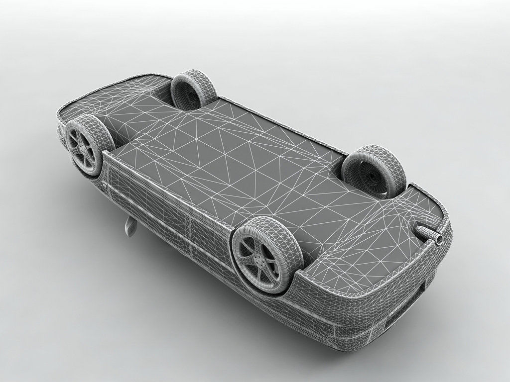2000 SAAB 9-3 Convertible 3D model_5