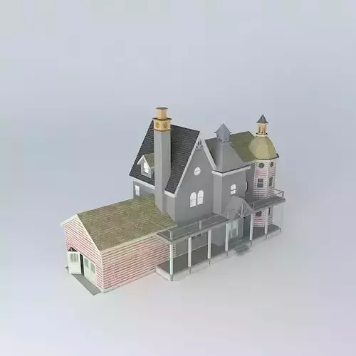 Villa with Garage Free 3D model