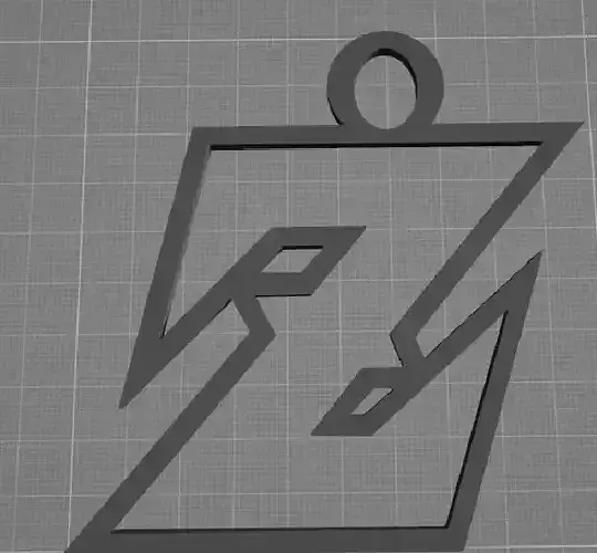 Dragon ball Z Logo Christmas tree ornament 3D print model