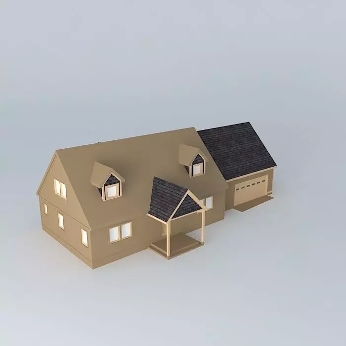 Mountain House 1 Free 3D model_0