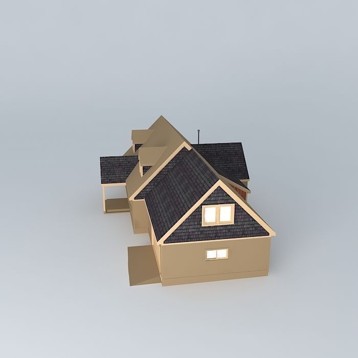 Mountain House 1 Free 3D model_2