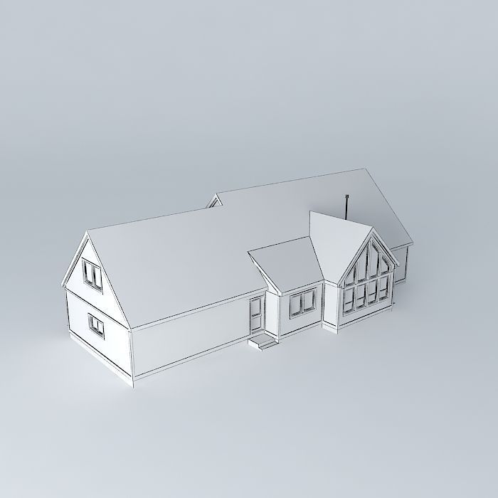 Mountain House 1 Free 3D model_4