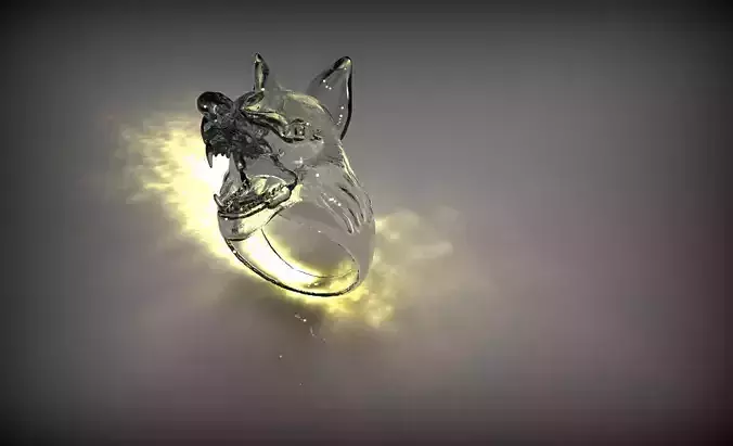 Wolf Head Ring