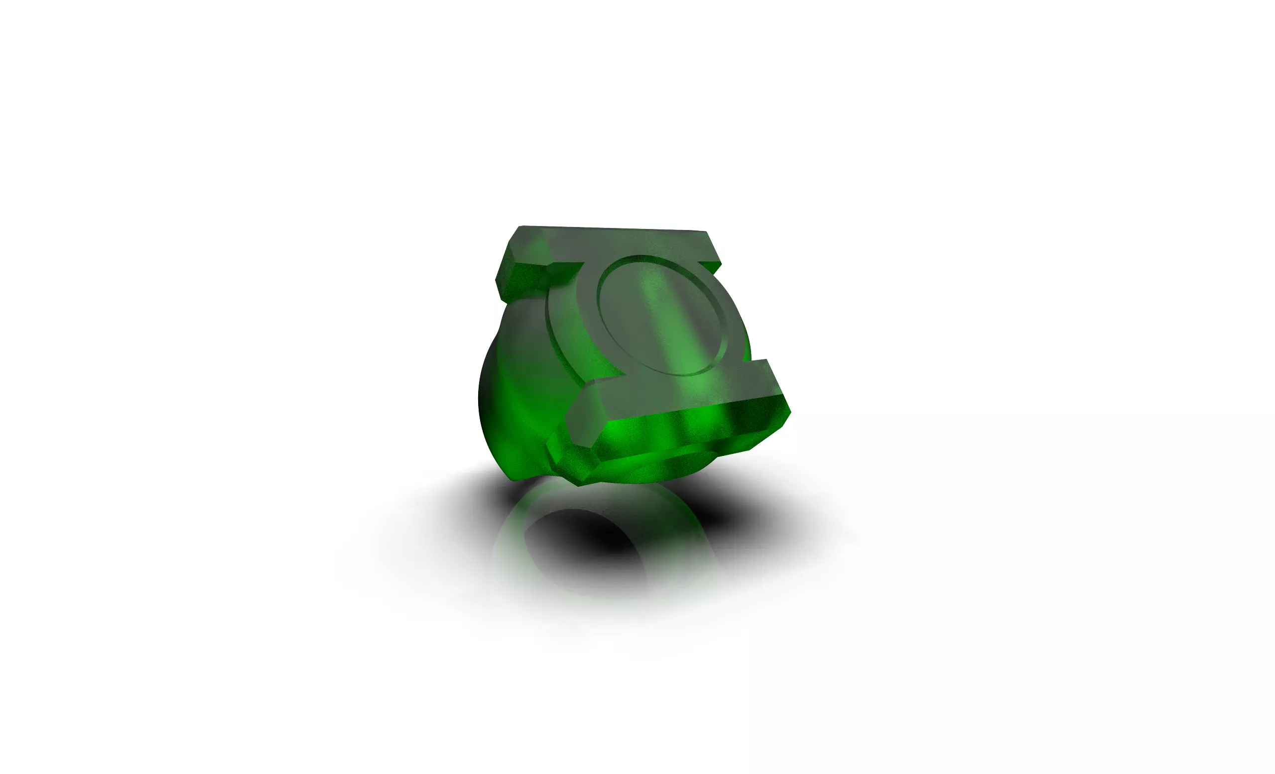 Green Lantern Ring 3D print model_0