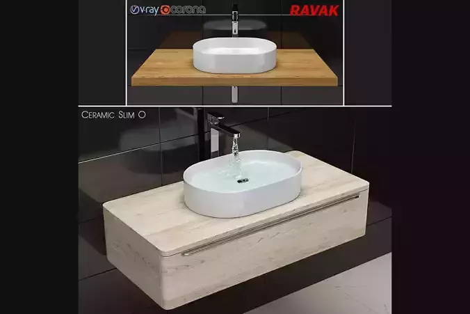 sink Ravak Ceramic Slim O