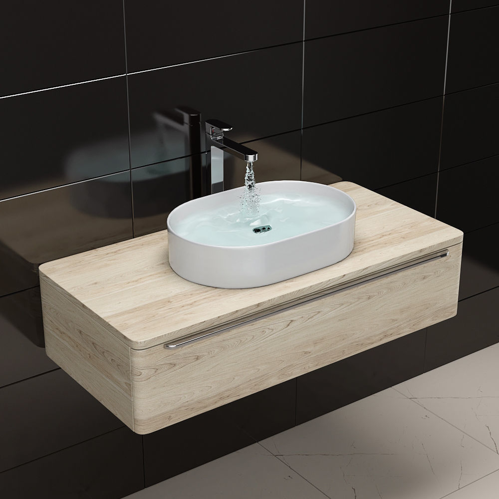 sink Ravak Ceramic Slim O 3D model_2