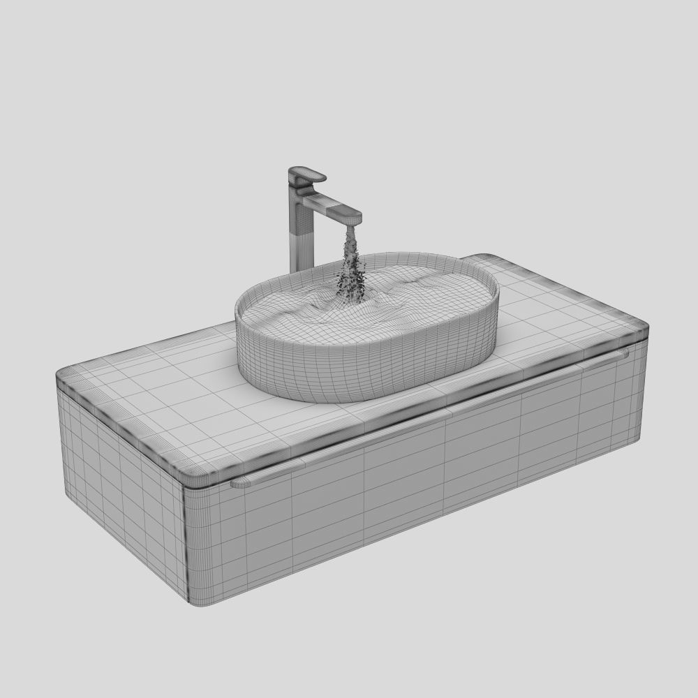 sink Ravak Ceramic Slim O 3D model_10