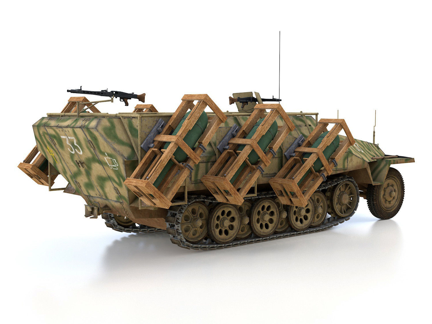 SDKFZ 251 - Ausf D - Stuka zu Fuss - 33 3D model_7