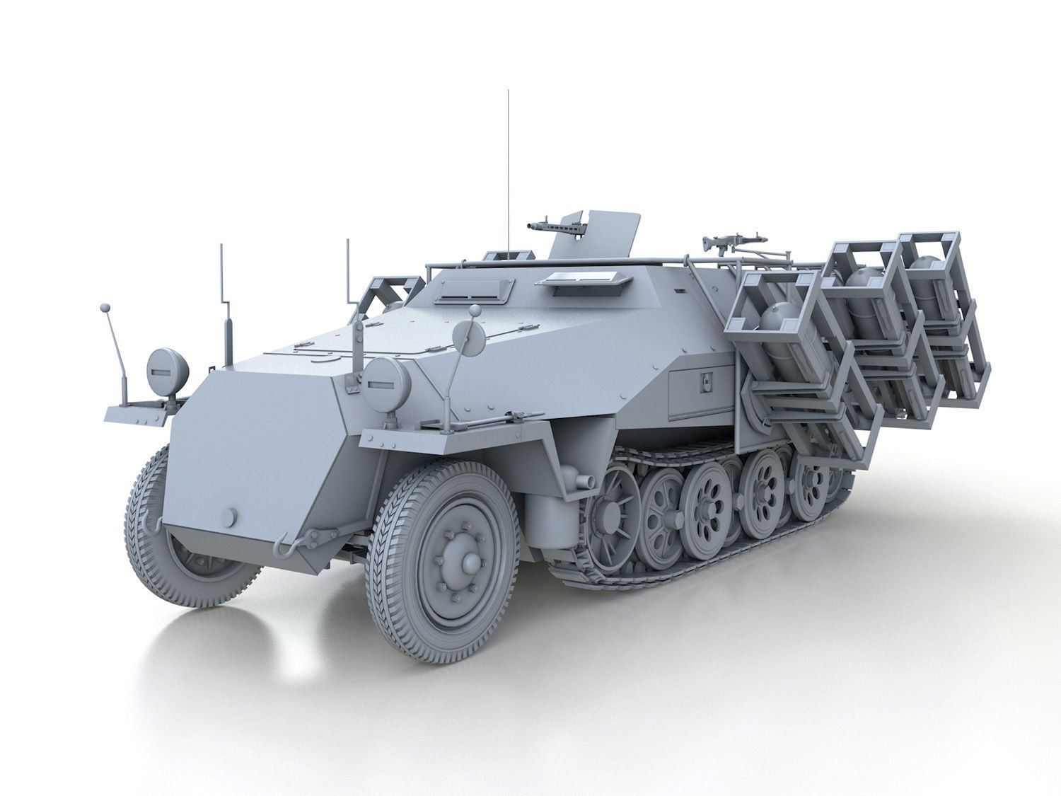 SDKFZ 251 - Ausf D - Stuka zu Fuss - 33 3D model_14