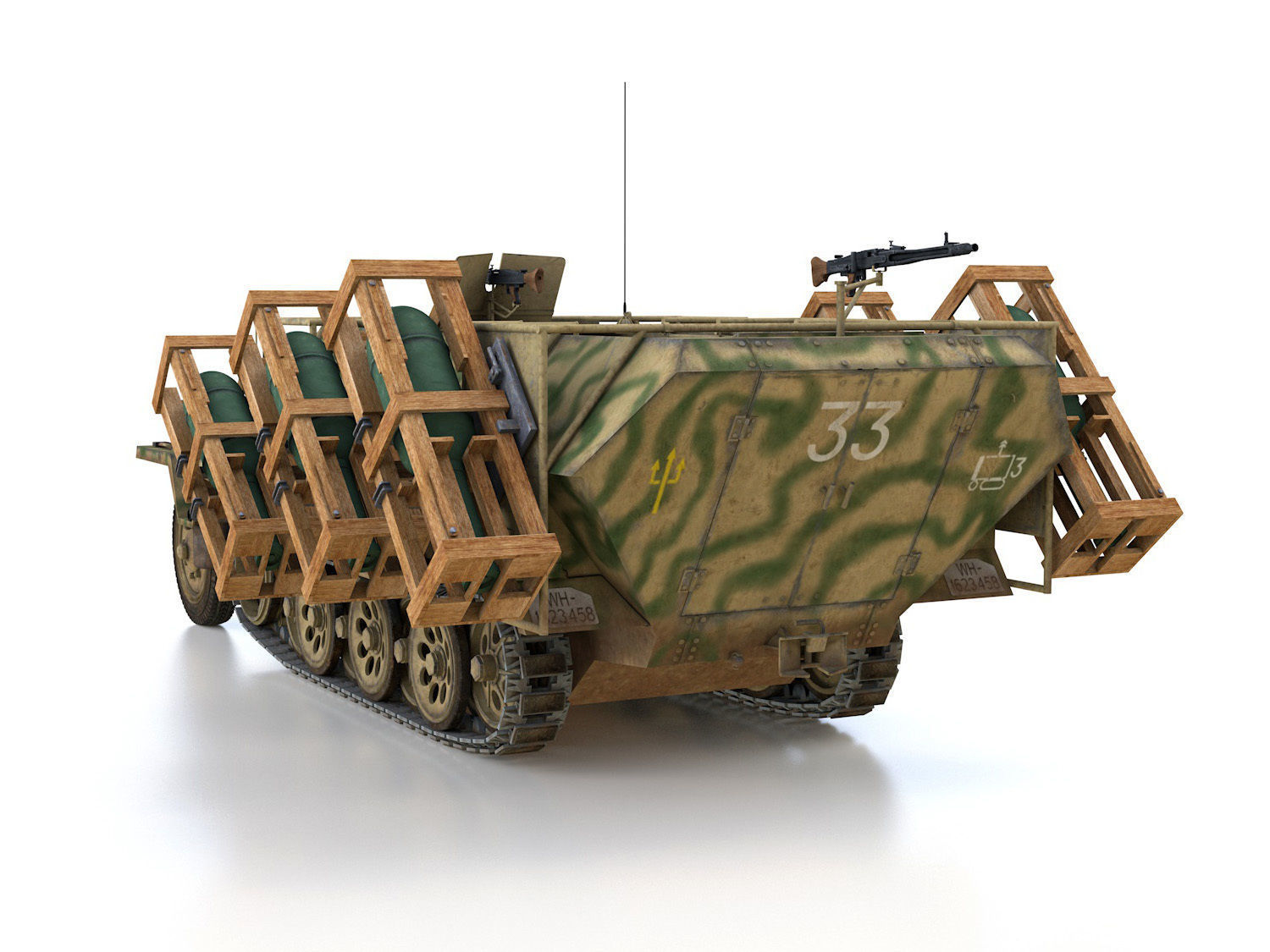 SDKFZ 251 - Ausf D - Stuka zu Fuss - 33 3D model_4