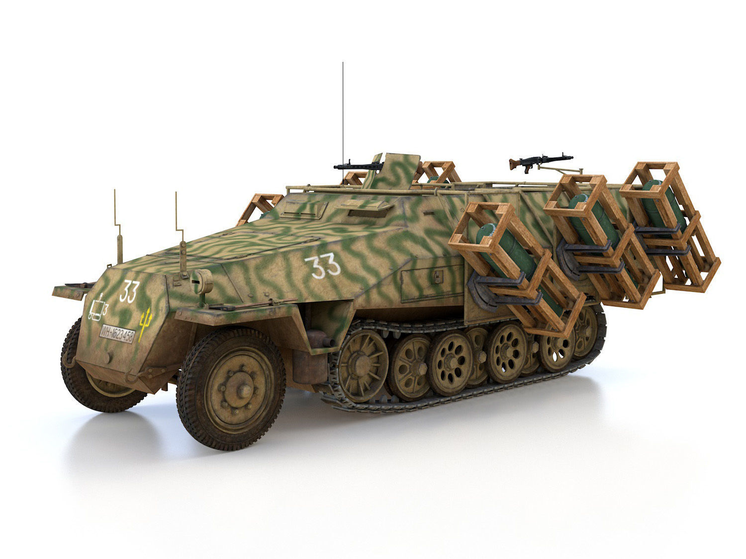 SDKFZ 251 - Ausf D - Stuka zu Fuss - 33 3D model_1