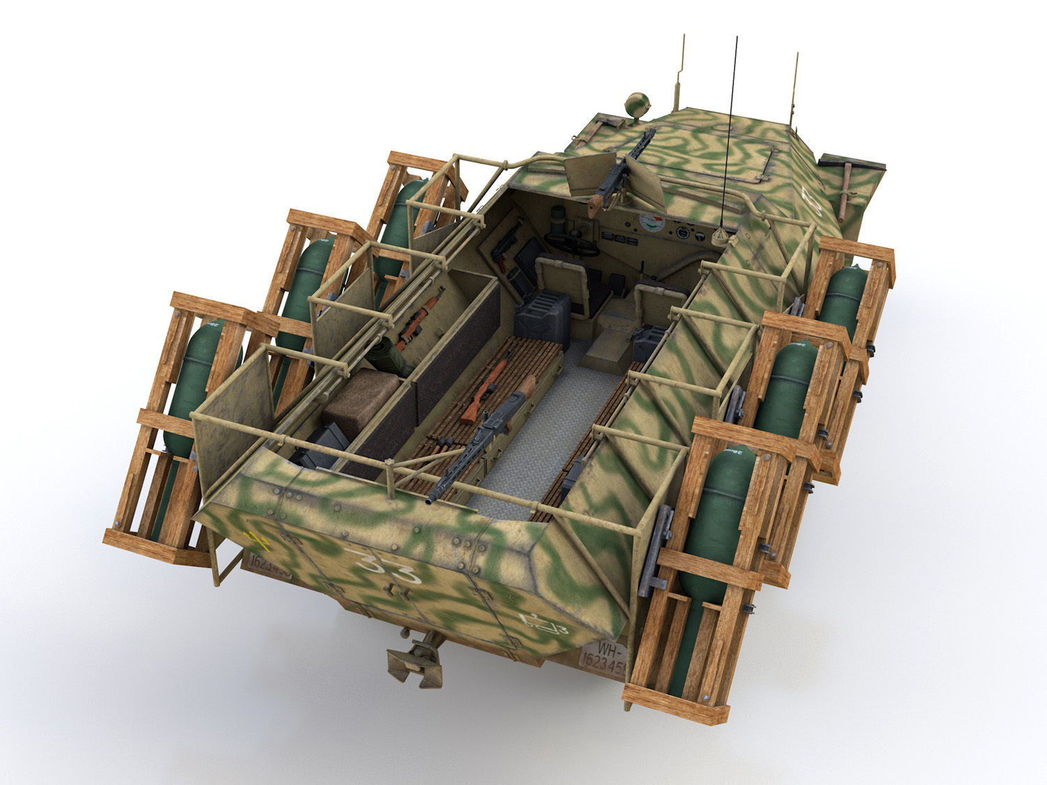 SDKFZ 251 - Ausf D - Stuka zu Fuss - 33 3D model_6